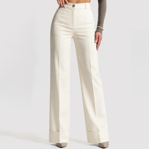 Stretchy Loose-Fit Casual Trousers