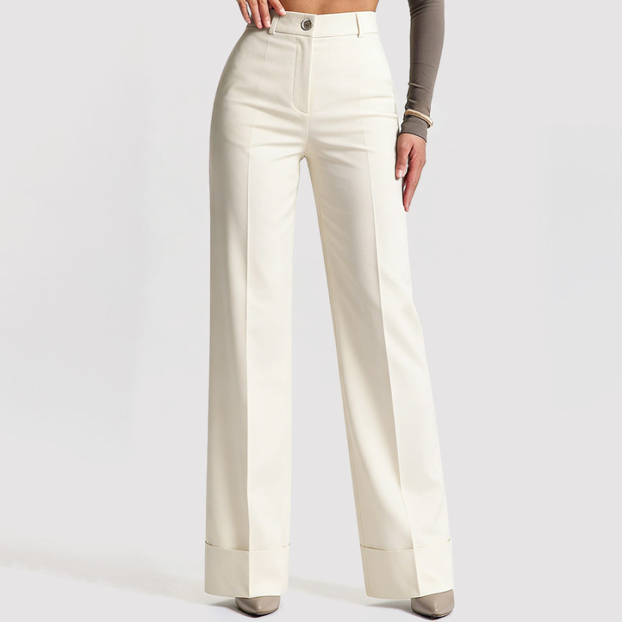 Stretchy Loose-Fit Casual Trousers