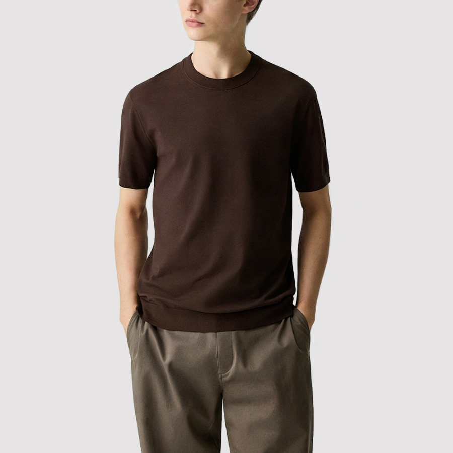 Men's Comfortable Stretchy Loose-Fit Short-Sleeve Top