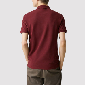 Cotton Zip-Front Polo Shirt