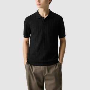 Men's Solid-Color Retro Casual Short-Sleeve Shirt