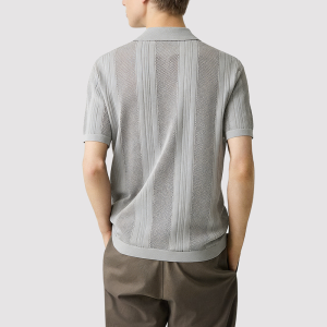 Minimalist Loose-Fit Knitted Polo Shirt