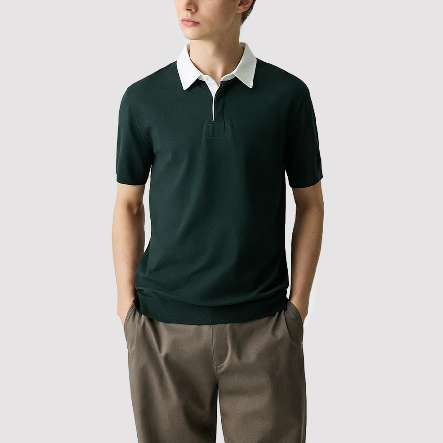 Classic Men's Short-Sleeve Polo Shirt