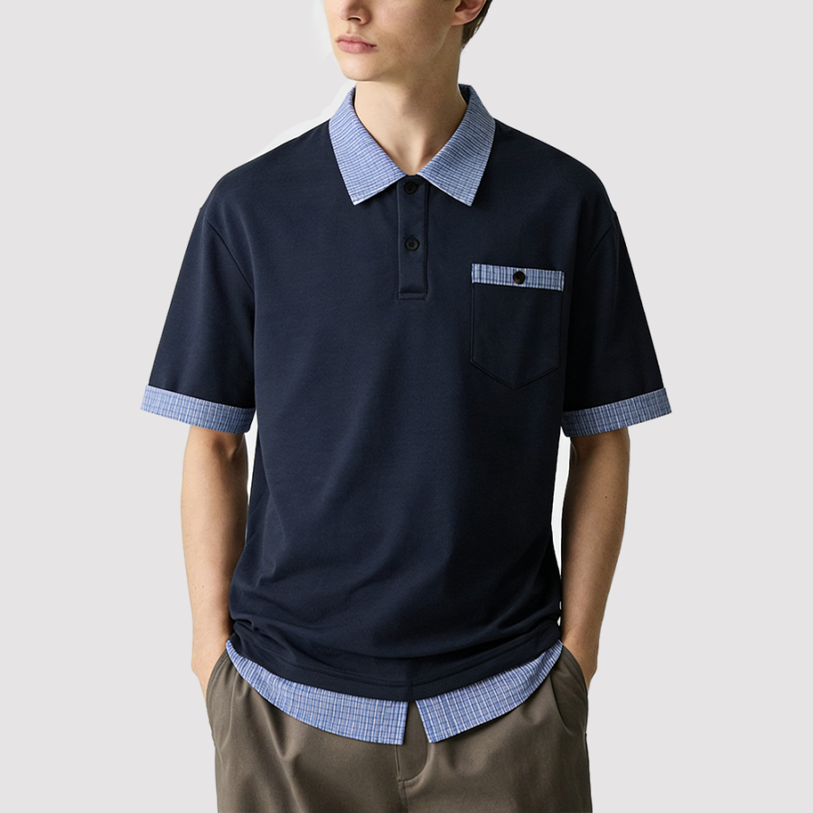 Simple Polo Style Men's Short-Sleeve T-Shirt