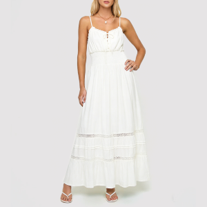 Lightweight Blended Spaghetti-Strap Dress