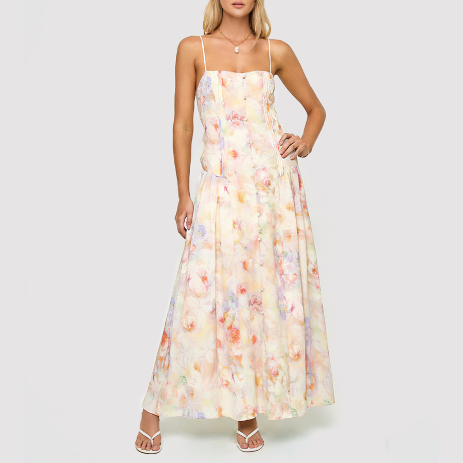 Women's Floral Print Maxi Dress