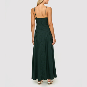 Stylish Mid-Length Cotton Strappy Dress