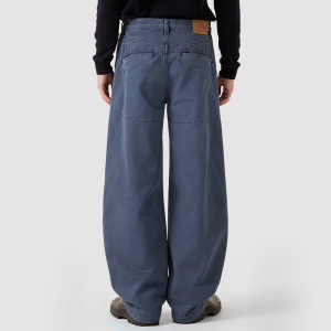 Washed Straight-Leg Casual Men's Trousers