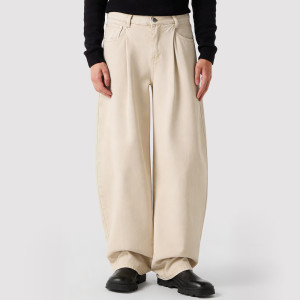 Mid-Rise Pleated Trousers