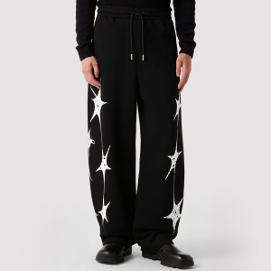 Printed Drawstring Casual Trousers