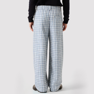 Stylish Loose-Fit Mid-Rise Trousers with Zipper