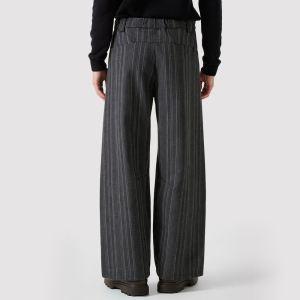 Premium Striped Straight-Leg Trousers