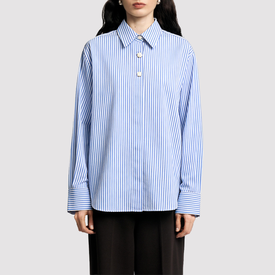 Retro Striped Polo Shirt