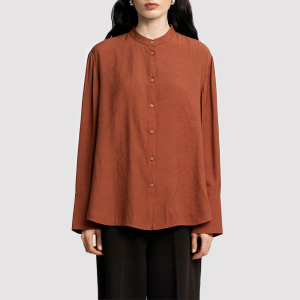 Textured Drapey Collared Shirt