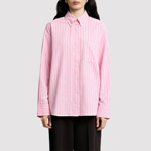 Minimalist Striped Long-Sleeve Commuter Shirt