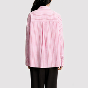Minimalist Striped Long-Sleeve Commuter Shirt