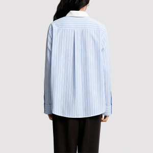 Retro Preppy-Style Long-Sleeve Shirt