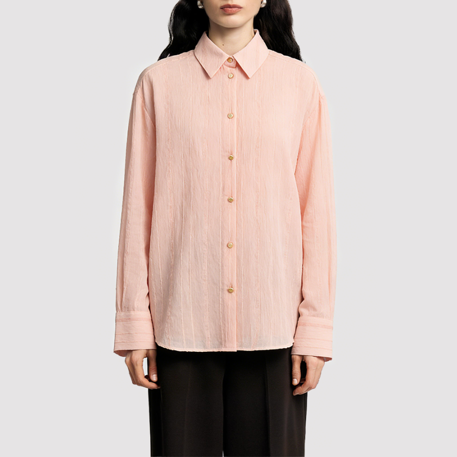 Long-Sleeve Shirt with a Subtle Sheen